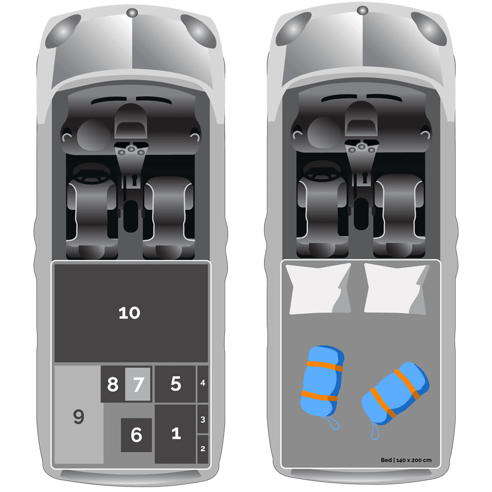 floor plan of fiat doblo maxi camper