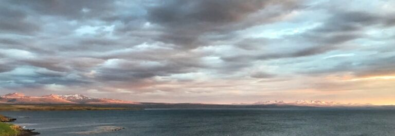 Clouds in the sky in iceland