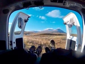 A camper with a view