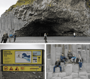 Basalt Columns & Black sand beach