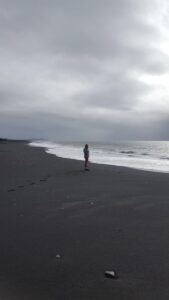Beautiful Black sand beach