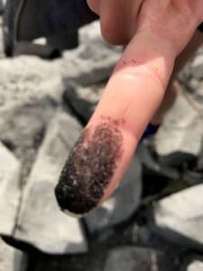 Black sand by Dettifoss