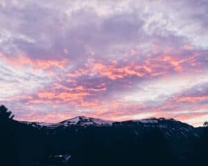 Burning sky above Snæfellsnes