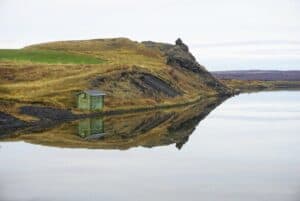 By Lake Mývatn