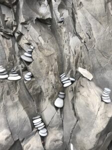 Cairns on Basalt columns