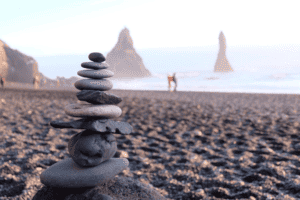 Cairns on Reynissandur