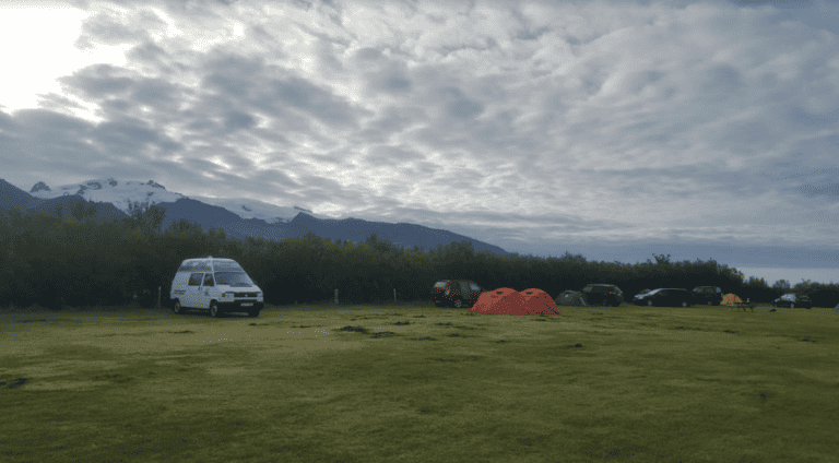camping at skaftafell