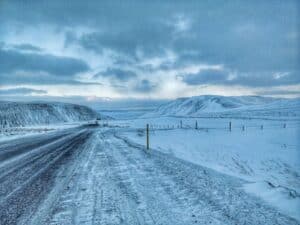 Driving to Blönduós