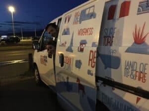 Dropping off the camper