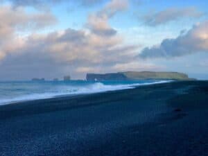 Dýrhólaey Arch from a distance