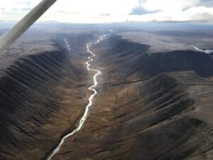 Eyjafjarðará from the air