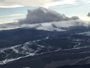 Flying over the highlands
