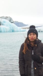 Freezing by Jökulsárlón