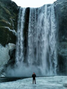 Frozen Skógafoss
