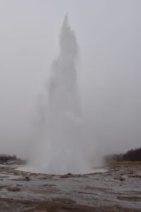Geysir in high winter