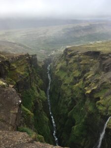 Glýmur waterfall. Iceland's 2nd highest waterfall