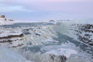 Gullfoss in wintertime