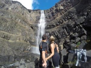 Hengifoss waterfall