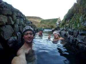 Hot tubbing in November