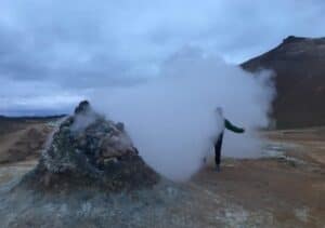 Hverir steam pit Hverir steam pit