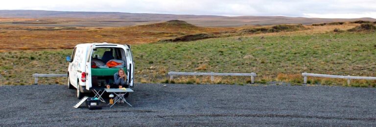 Dinner Time by the camper van