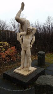 Icelandic Wrestling Statue