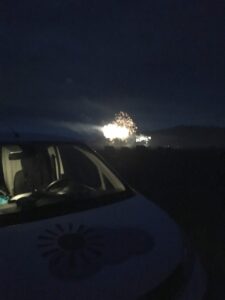 Jökulsárlón Fire works