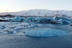 Jökulsárlón in wintertime