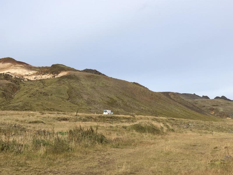 road trip in iceland with rent.is campervan in nature