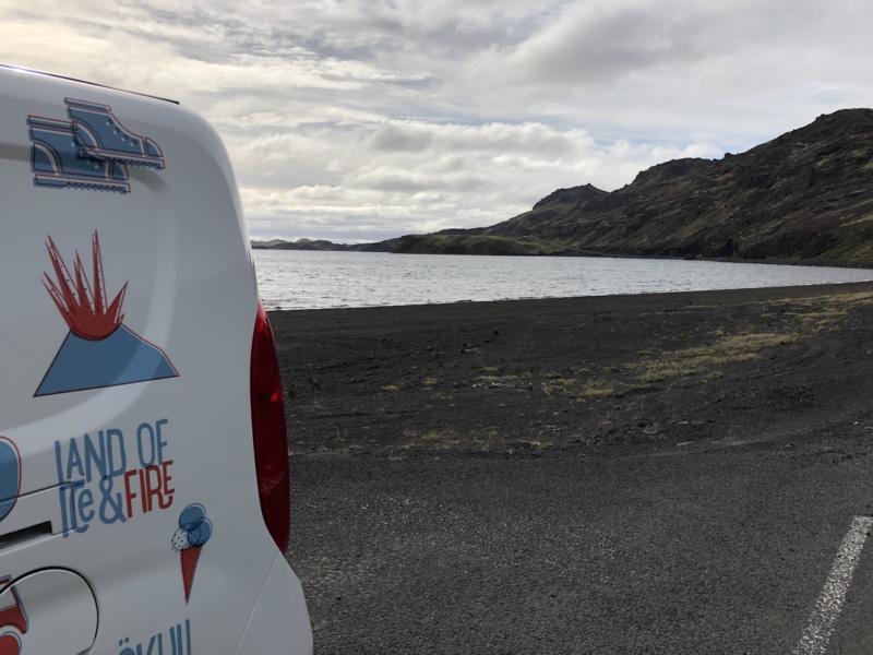 rentdev.vinnugrunnur.is camper van, kerið crater, black sand beach