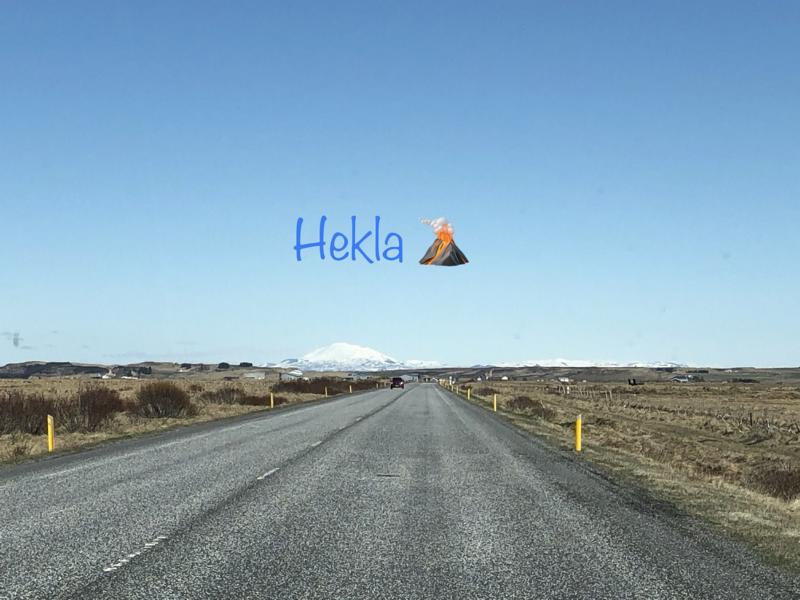 Hekla volcano road