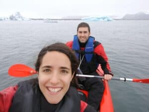 Kayaking in Jökulsárlón