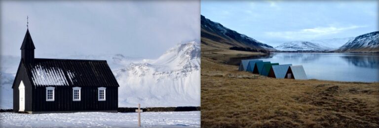 Búðir Church and landscape