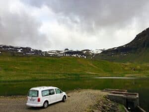 Kirkjufellsfoss in the distance