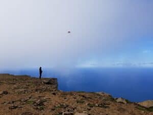 Kite flying Iceland