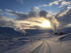 Krafla geothermal plant