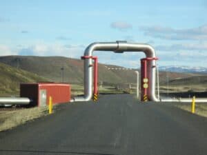 Krafla power station north