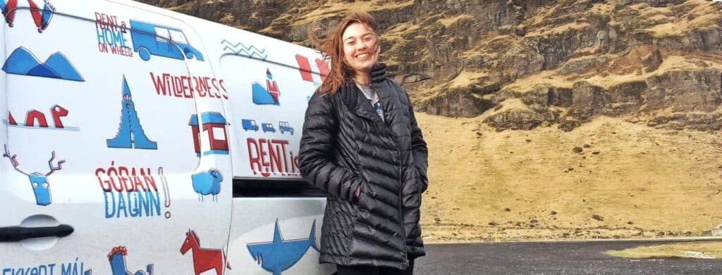 Renting a rent.is camper in March in Iceland