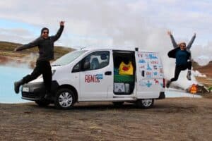 Micaela, Michael and Detti the camper