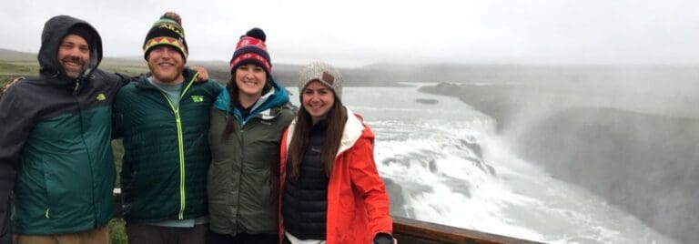 Happy Campers by Gullfoss Iceland