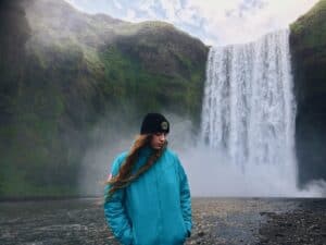 Modeling by Skógafoss