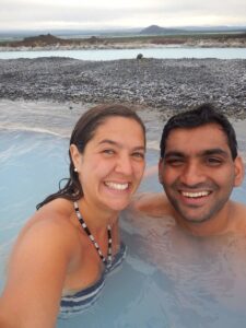 Mývatn nature bath selfie