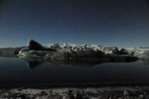 Night by Jökulsárlón