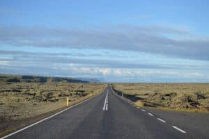 On the road in Iceland