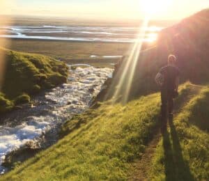 On top of Seljalandsfoss
