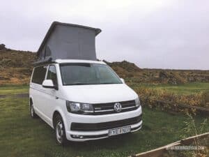 Our roomy 4x4 camper on the Ring road