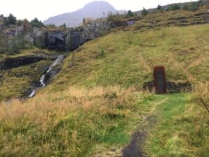 Phone booth outside Seyðisfjörður