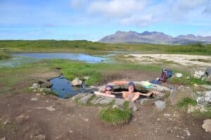 Secret hot spring Iceland