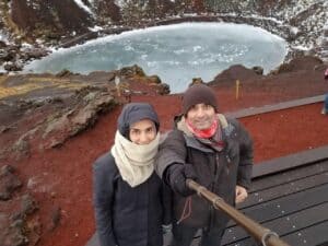 Selfie by Kerið Crater