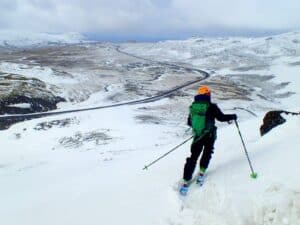 Skiing in Snæfellsnes